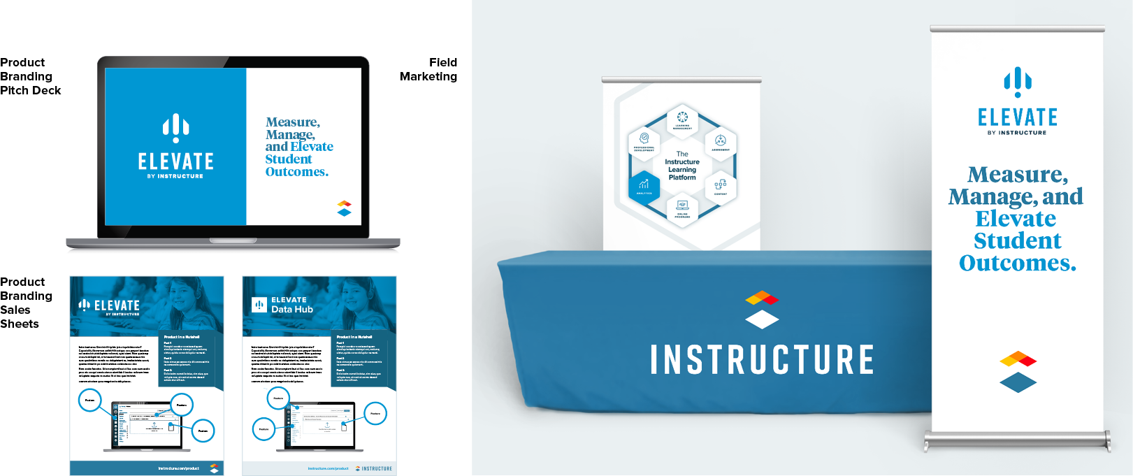 Instructure + Elevate(K-12) co-branding example