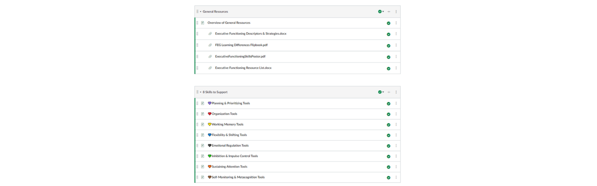 professional development in Canvas LMS