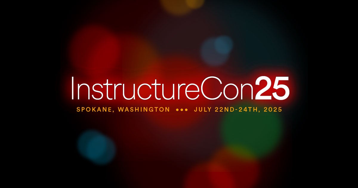 InstructureCon 2025, Spokane Washington, July 22-24, 2025