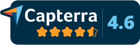 Capterra 4.6 Star Reviews