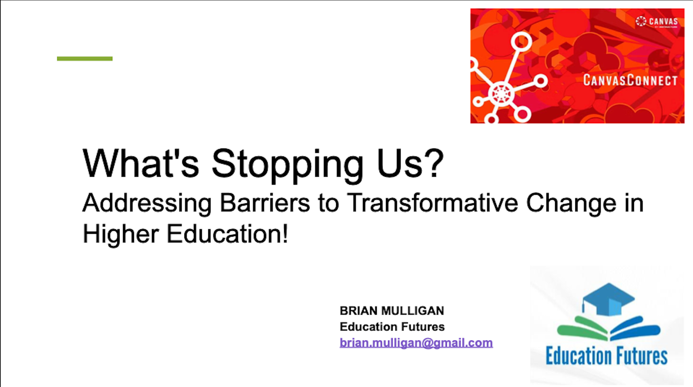 Conference Presentation - What's Stopping Us Thumb