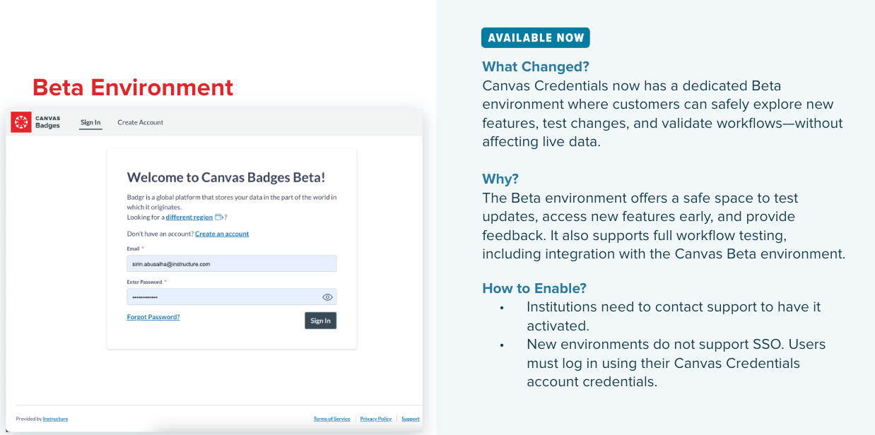 Canvas beta