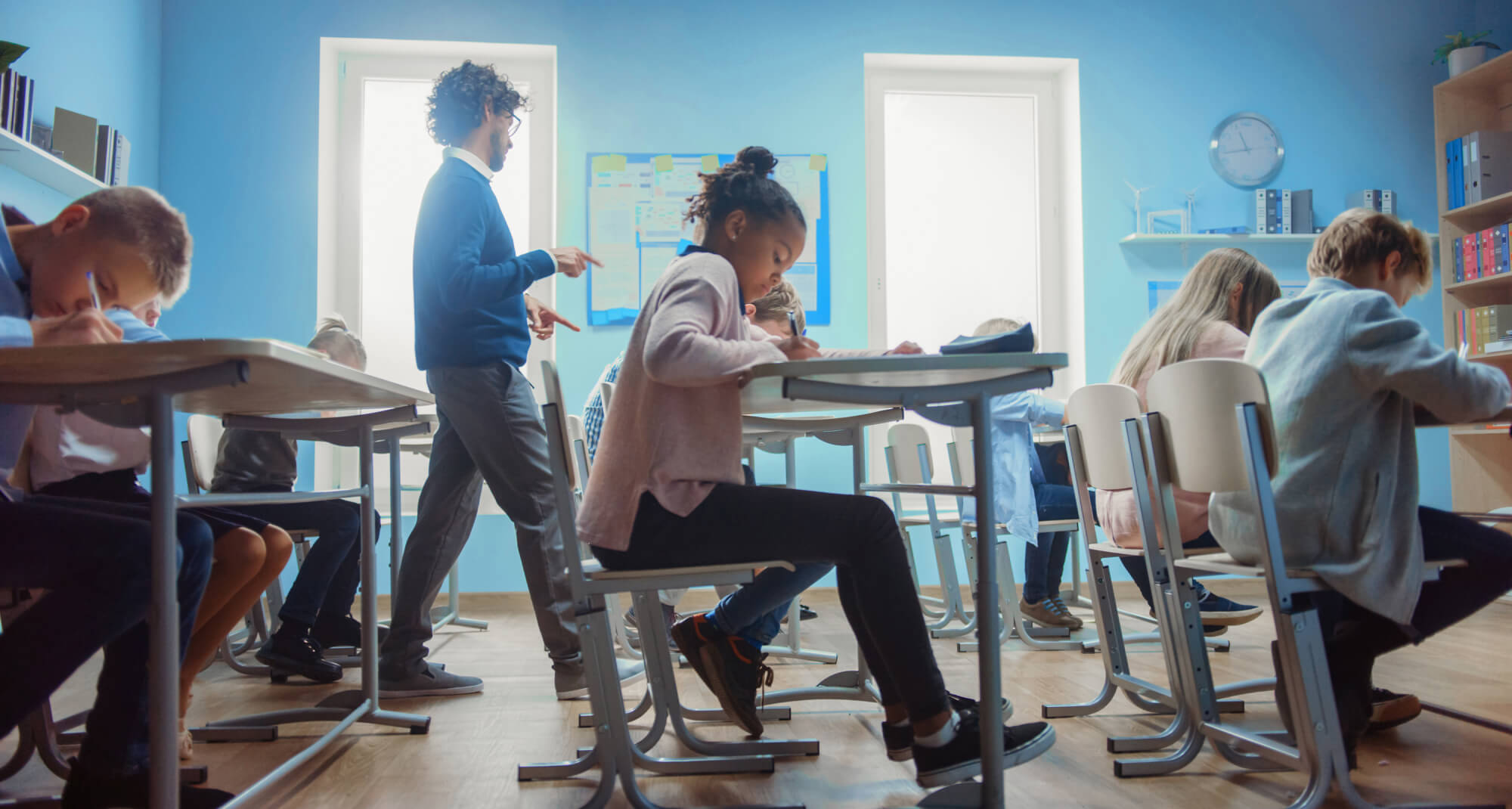 students in classroom