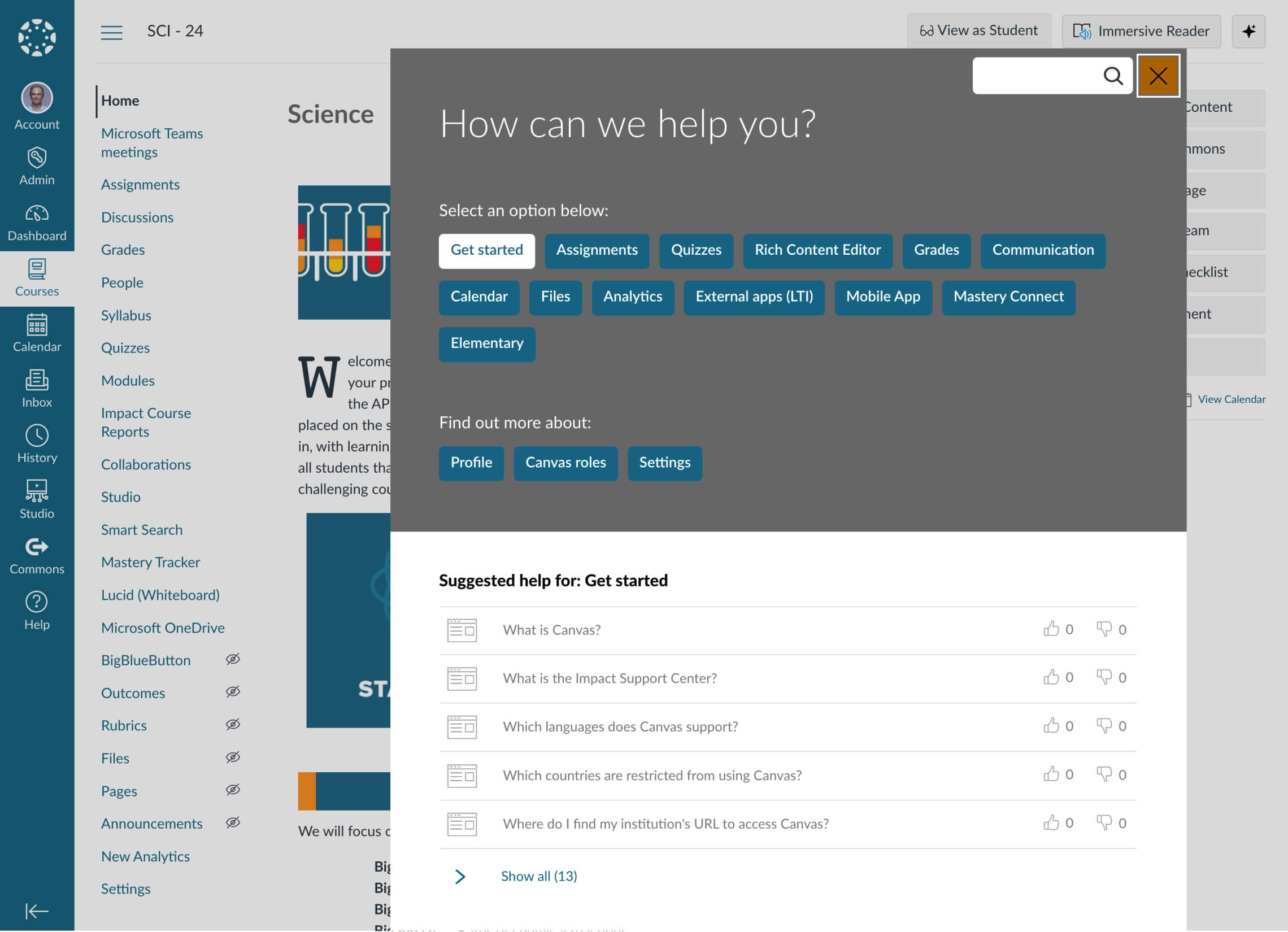 Canvas User guides
