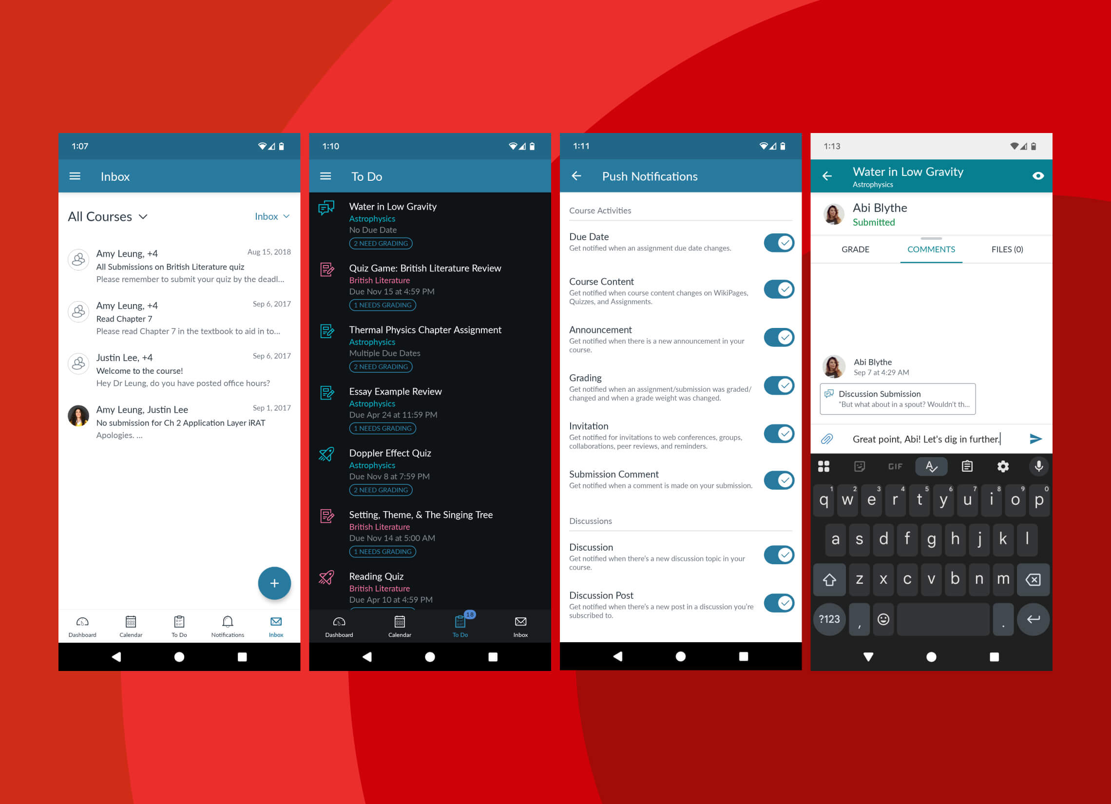Canvas Teacher App