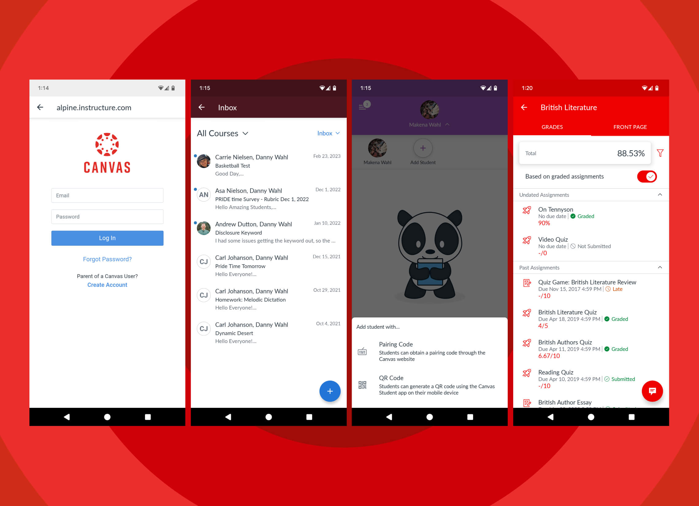 Canvas Parent App