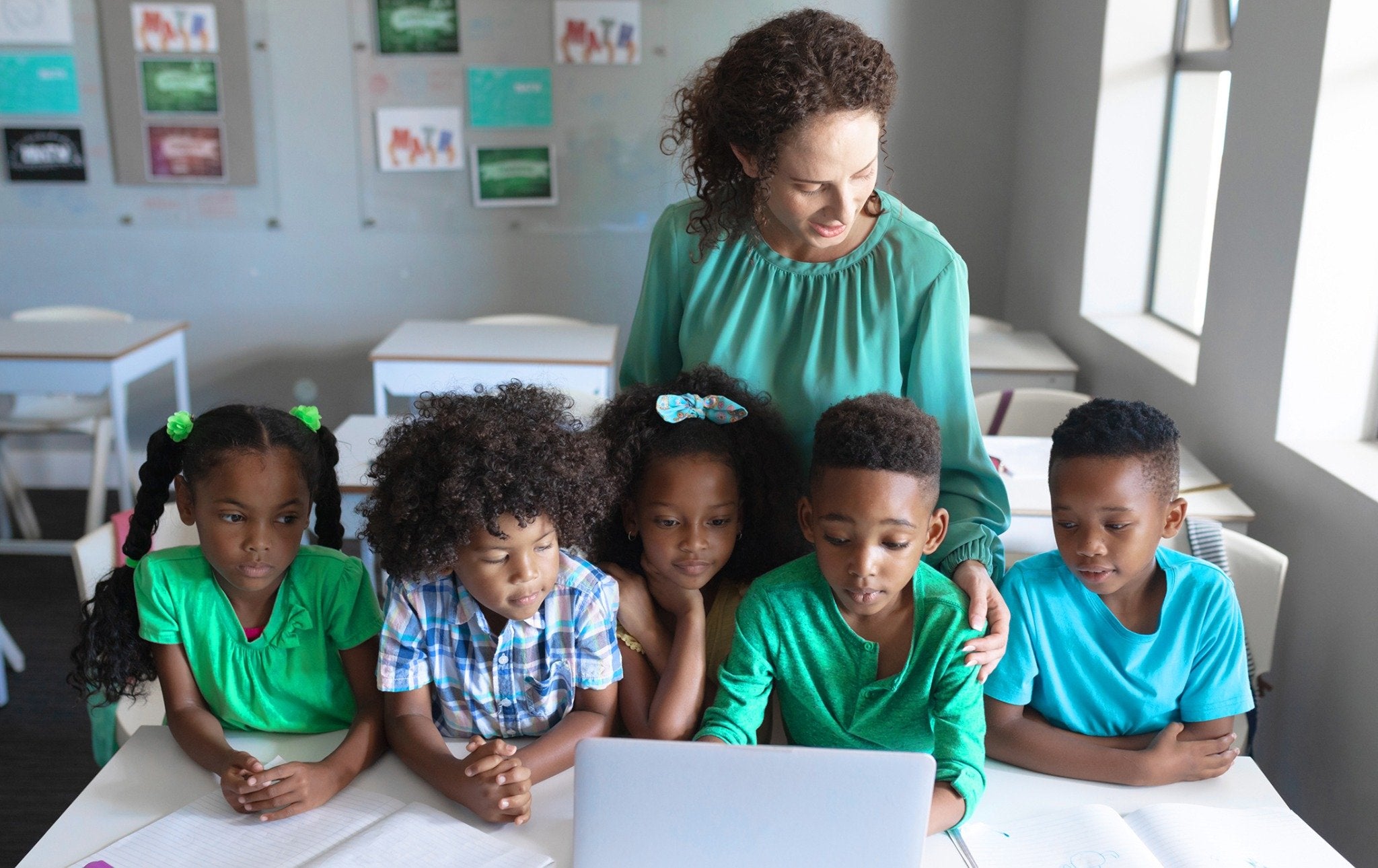 Students using Mastery in a classroom