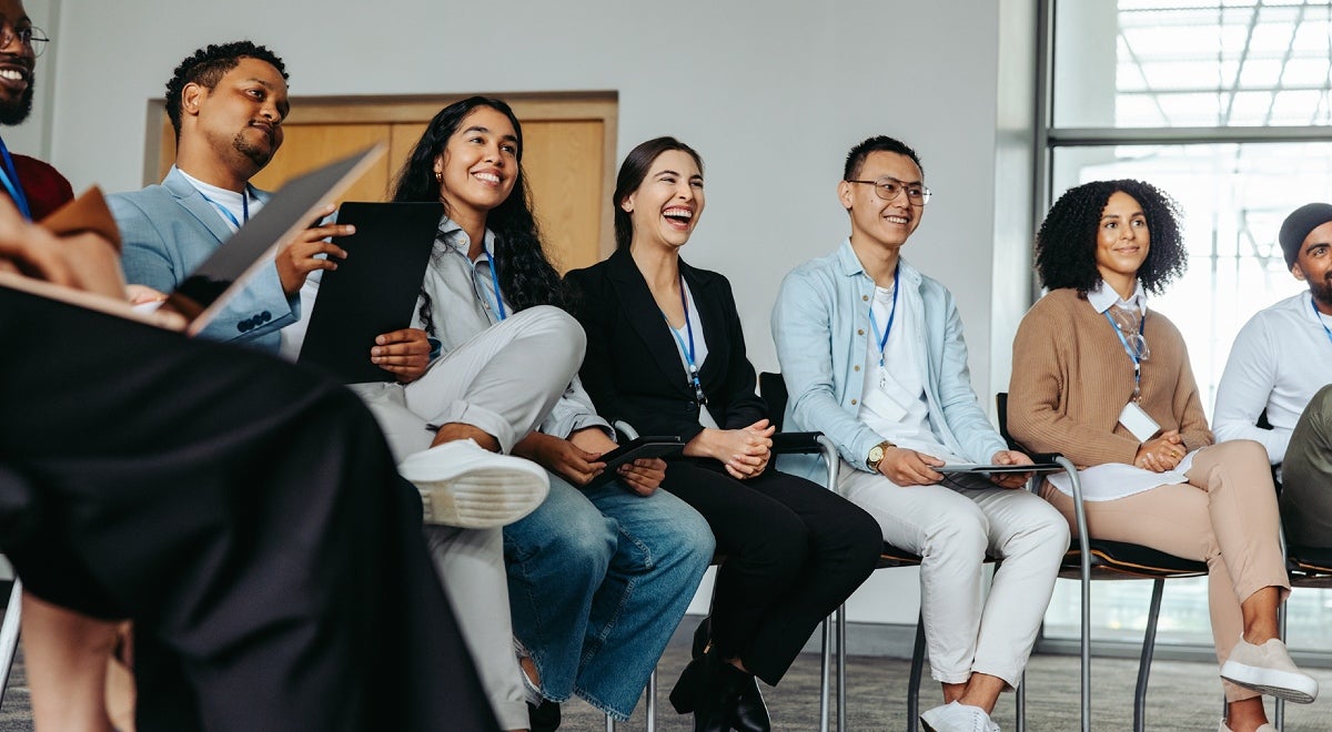 A group of adults sitting in a circle