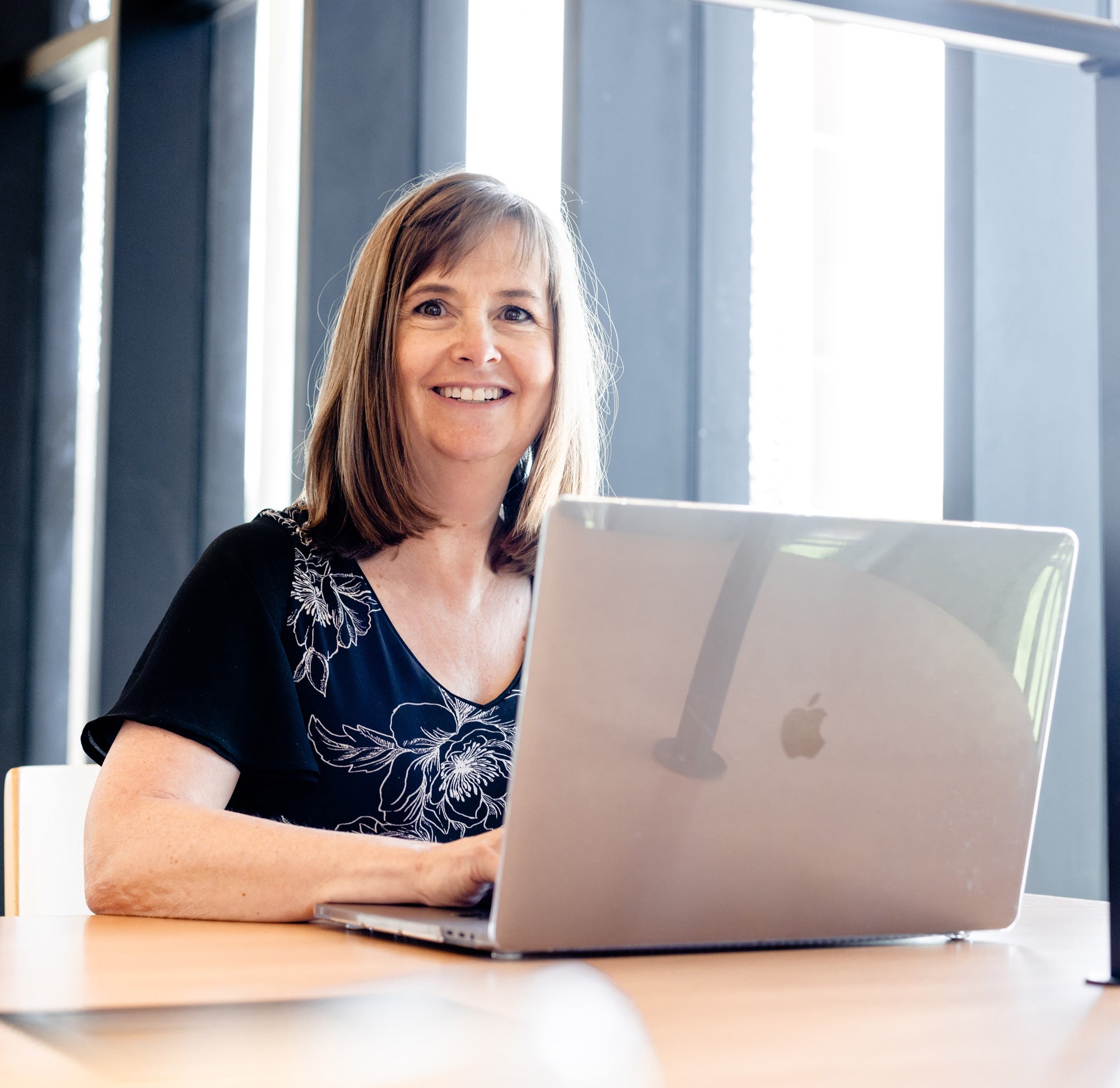 woman at desk