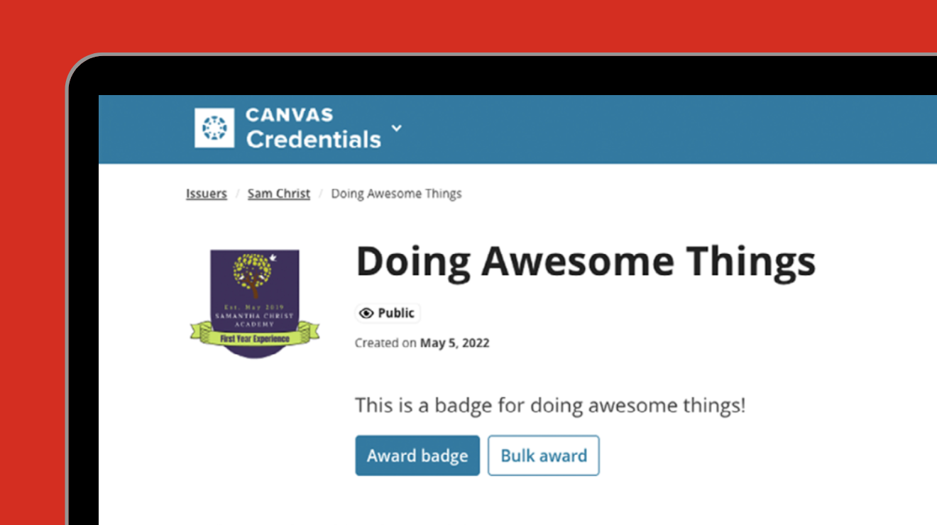 Credenziali e Badge Canvas - Thumbnail