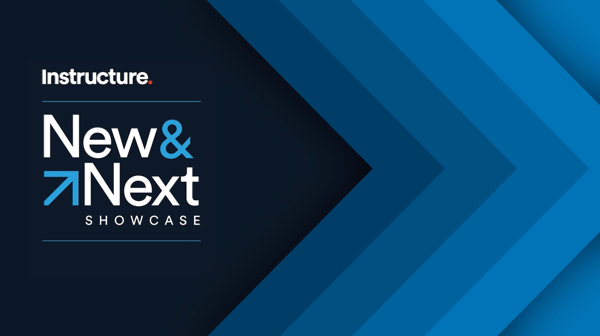 New and Next Showcase title slide