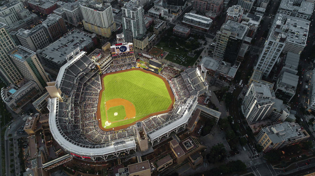 Petco Park aerial view