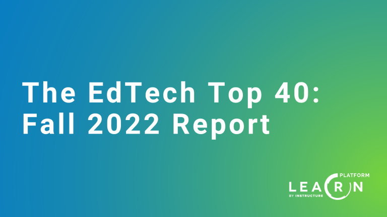 EdTech Top 40: Fall 2022 Report