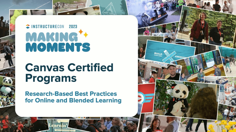 CanvasCertifiedProgramsLearnResearchBasedBestPracticesForOnlineAndBlendedLearning