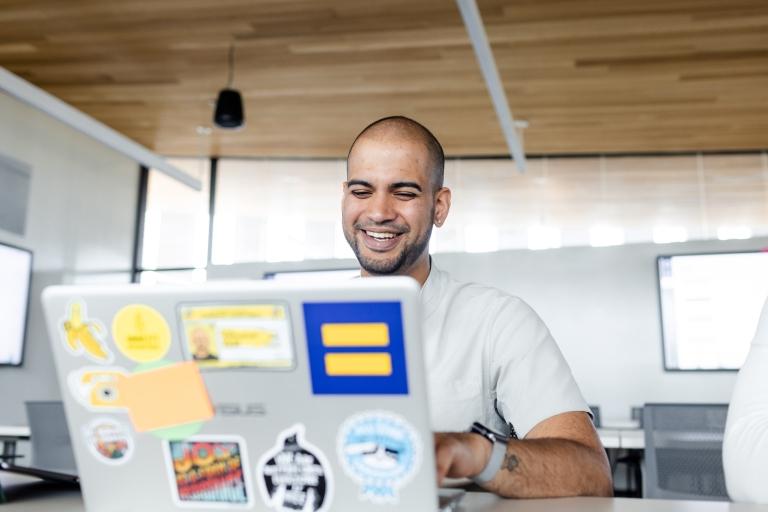 Man on laptop