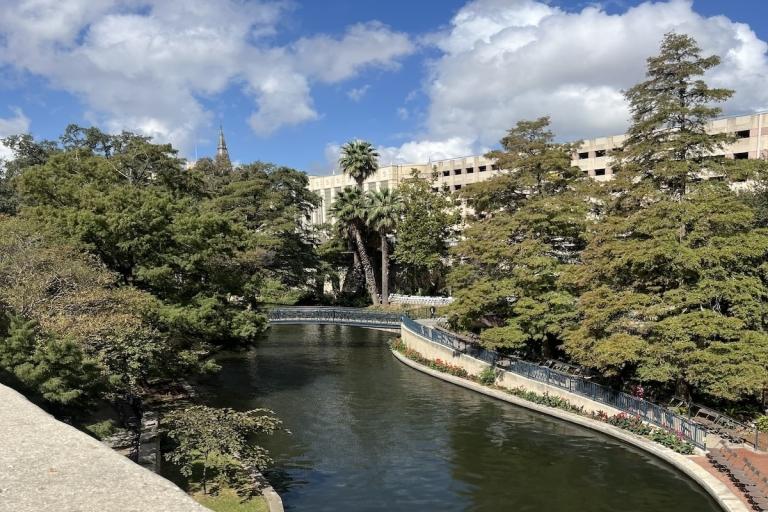 Trees and waterfront at the Riverwalk in San Antonio