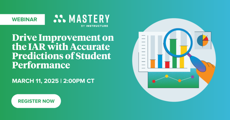 Drive Improvement on the IAR with Accurate Predictions of Student Performance