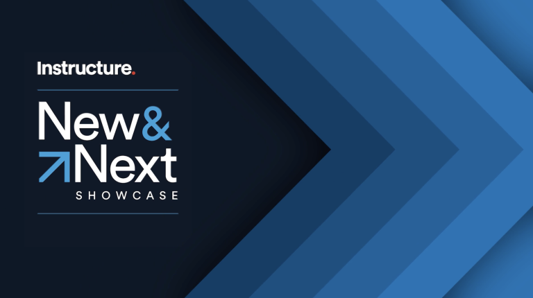 New and Next Showcase title slide