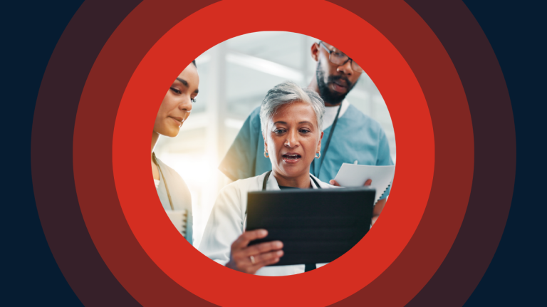 An adult using a laptop