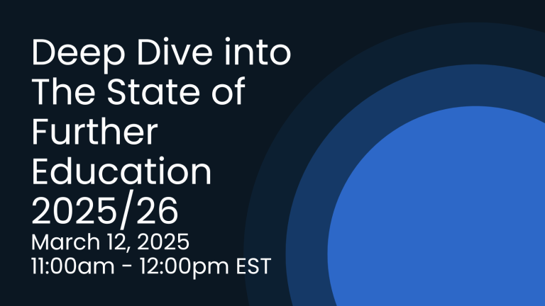 Deep Dive into the State of Further Education