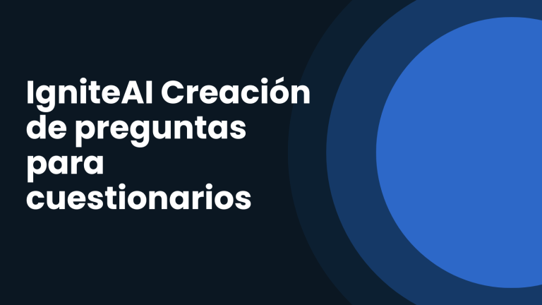IgniteAI Creación de preguntas para cuestionarios 