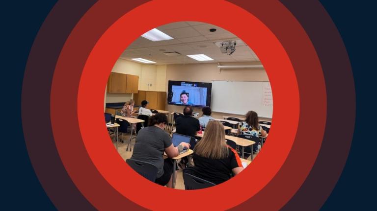 teachers talk to Marcus Vu from Instructure via Zoom about IgniteAI