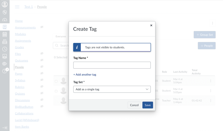 Zoom in of differentiation tag feature