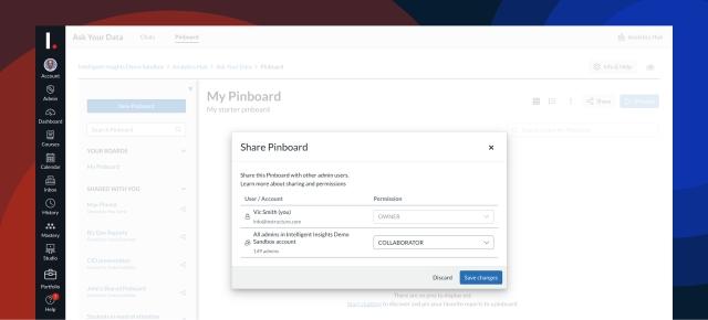 Intelligent Insights simple sharing preview