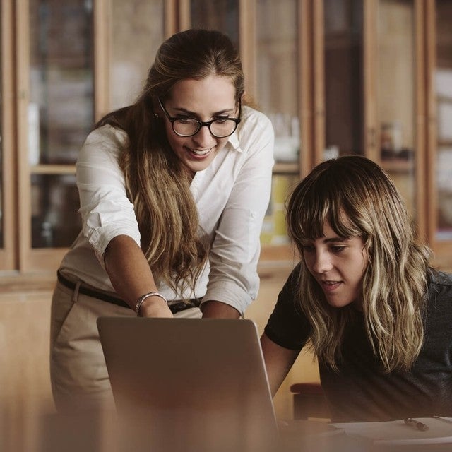 women taking professional development courses