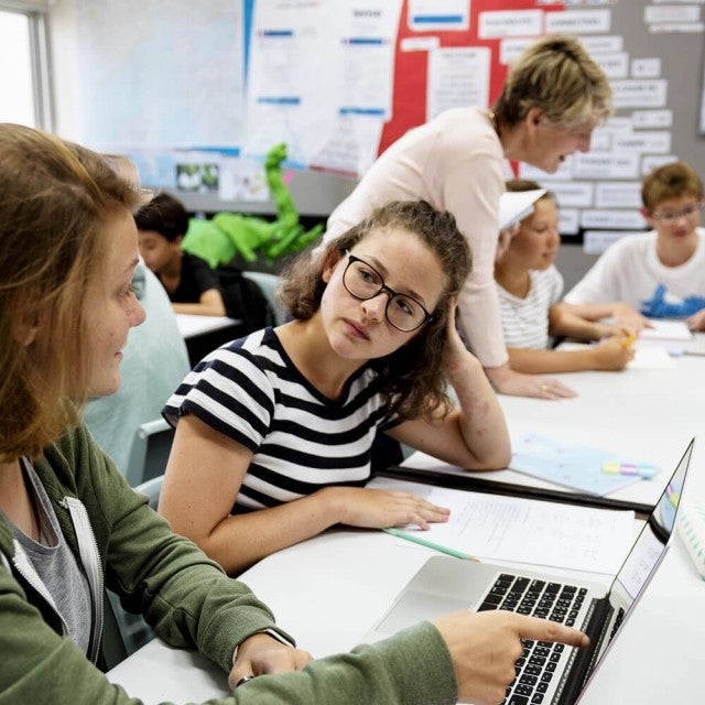 students in the classroom