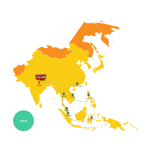 APAC map India