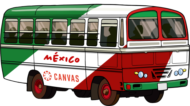 Canvas Caravan Bus - Mexico