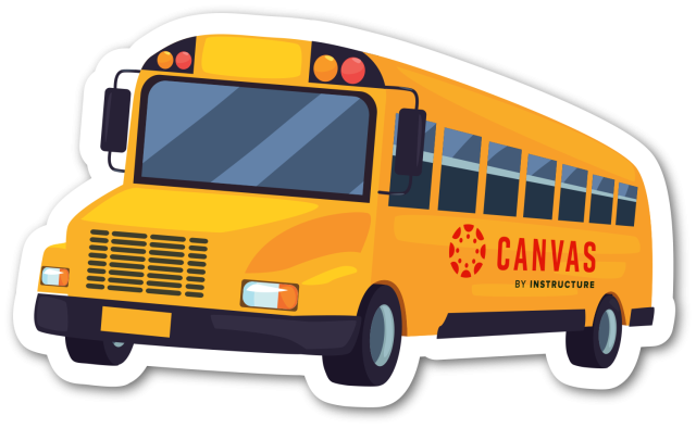 Canvas caravan school bus