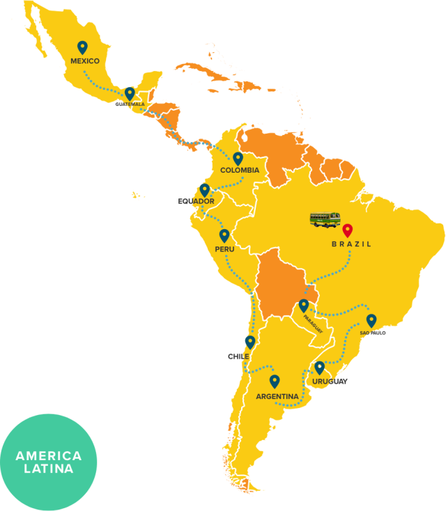 caravan brazil map