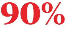 90%