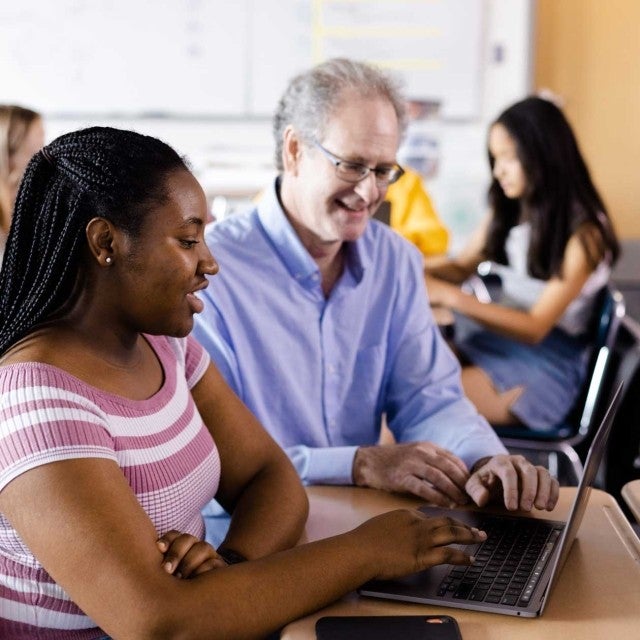 A professor guiding the student in creating LearnPlatform account