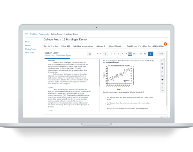 mastery-view-college-prep-assessments product mockup