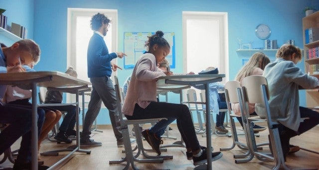 students in classroom