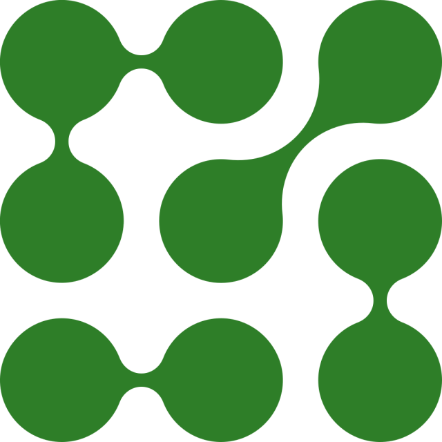 Green abstract circular shapes