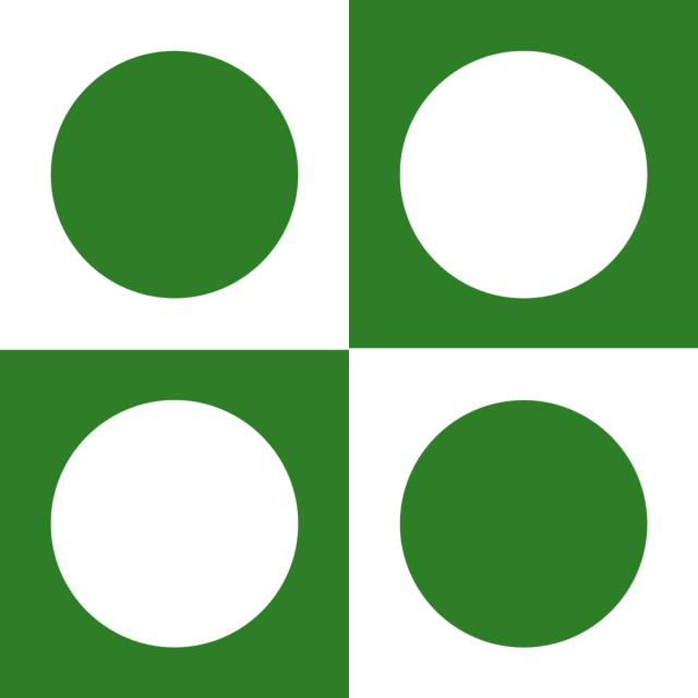 Green abstract circles