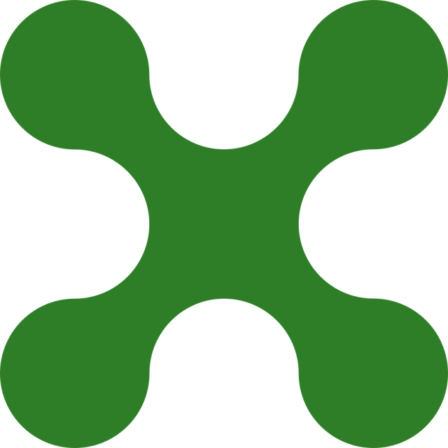 Green abstract shape
