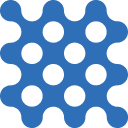 Blue blobs and circles