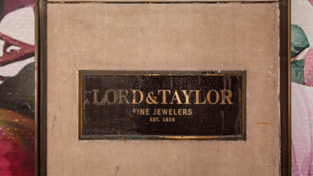 Lord and Taylor department store sign