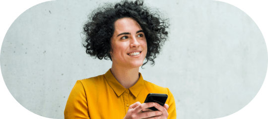 woman in yellow shirt