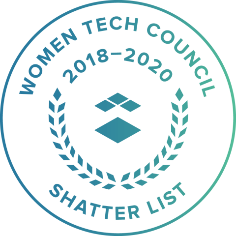 Award Illustration Women Tech Council 2018 to 2020 Shatter List